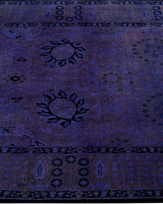 Fine Vibrance, One-of-a-Kind Hand-Knotted Runner Rug - Purple, 3' 0" x 14' 9" - Solo Rugs