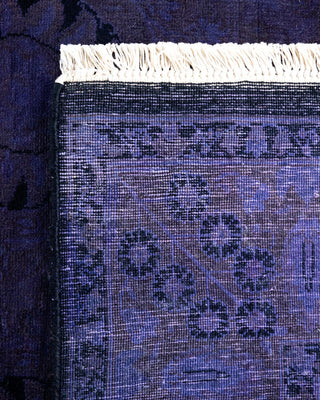 Fine Vibrance, One-of-a-Kind Hand-Knotted Runner Rug - Purple, 3' 0" x 14' 9" - Solo Rugs