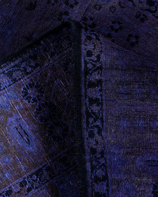 Fine Vibrance, One-of-a-Kind Hand-Knotted Runner Rug - Purple, 3' 0" x 14' 9" - Solo Rugs