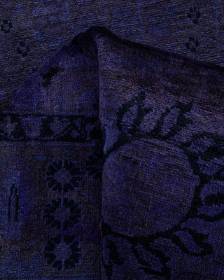 Fine Vibrance, One-of-a-Kind Hand-Knotted Runner Rug - Purple, 3' 0" x 14' 9" - Solo Rugs