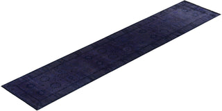 Fine Vibrance, One-of-a-Kind Hand-Knotted Runner Rug - Purple, 3' 0" x 14' 9" - Solo Rugs