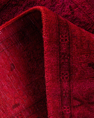 Fine Vibrance, One-of-a-Kind Hand-Knotted Runner Rug - Red, 2' 6" x 10' 1" - Solo Rugs