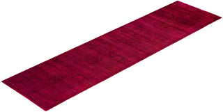 Fine Vibrance, One-of-a-Kind Hand-Knotted Runner Rug - Red, 2' 6" x 10' 1" - Solo Rugs