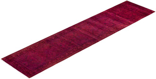 Fine Vibrance, One-of-a-Kind Hand-Knotted Runner Rug - Red, 2' 6" x 10' 10" - Solo Rugs