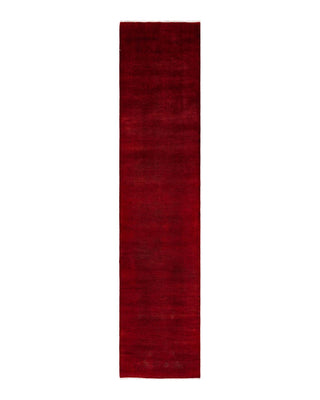 Fine Vibrance, One-of-a-Kind Hand-Knotted Runner Rug - Red, 3' 0" x 13' 4" - Solo Rugs