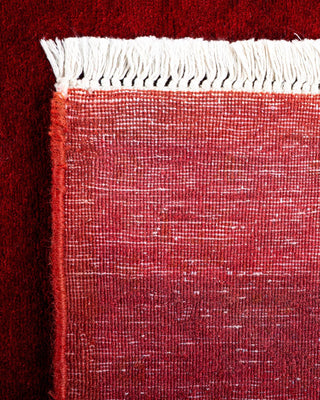 Fine Vibrance, One-of-a-Kind Hand-Knotted Runner Rug - Red, 3' 0" x 13' 4" - Solo Rugs