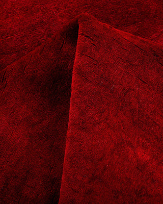 Fine Vibrance, One-of-a-Kind Hand-Knotted Runner Rug - Red, 3' 0" x 13' 4" - Solo Rugs
