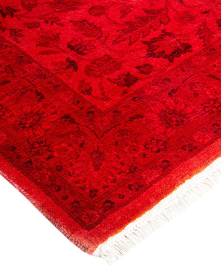Fine Vibrance, One-of-a-Kind Hand-Knotted Runner Rug - Red, 3' 1" x 5' 2" - Solo Rugs