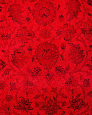 Fine Vibrance, One-of-a-Kind Hand-Knotted Runner Rug - Red, 3' 1" x 5' 2" - Solo Rugs