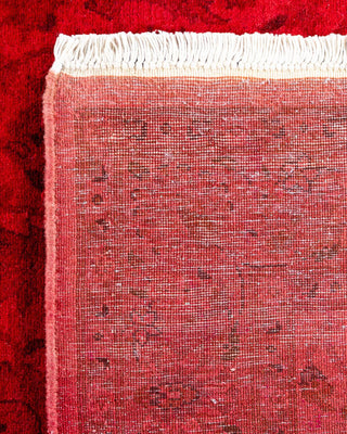 Fine Vibrance, One-of-a-Kind Hand-Knotted Runner Rug - Red, 3' 1" x 5' 2" - Solo Rugs