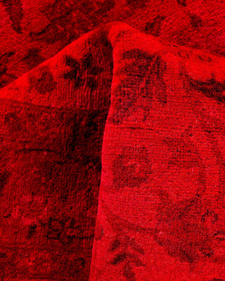 Fine Vibrance, One-of-a-Kind Hand-Knotted Runner Rug - Red, 3' 1" x 5' 2" - Solo Rugs
