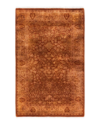 Fine Vibrance, One-of-a-Kind Hand-Knotted Runner Rug - Rust, 2' 8" x 4' 3" - Solo Rugs