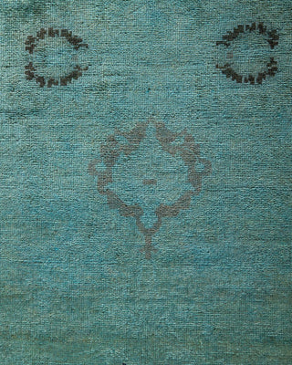Fine Vibrance, One-of-a-Kind Handmade Area Rug - Blue, 2' 7" x 20' 4" - Solo Rugs