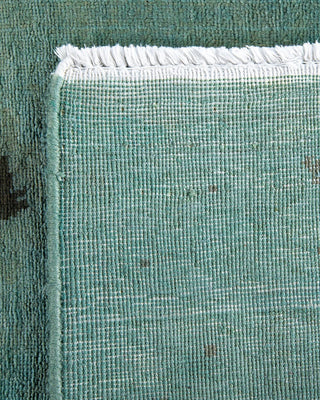 Fine Vibrance, One-of-a-Kind Handmade Area Rug - Blue, 2' 7" x 20' 4" - Solo Rugs