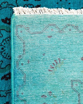 Fine Vibrance, One-of-a-Kind Handmade Area Rug - Blue, 4' 1" x 6' 2" - Solo Rugs