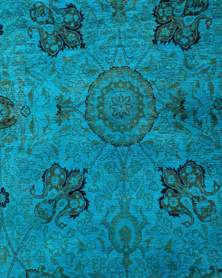 Fine Vibrance, One-of-a-Kind Handmade Area Rug - Blue, 6' 0" x 9' 0" - Solo Rugs