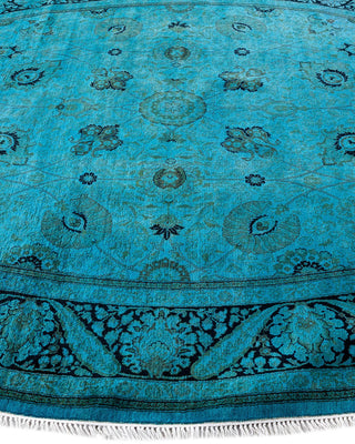 Fine Vibrance, One-of-a-Kind Handmade Area Rug - Blue, 6' 0" x 9' 0" - Solo Rugs