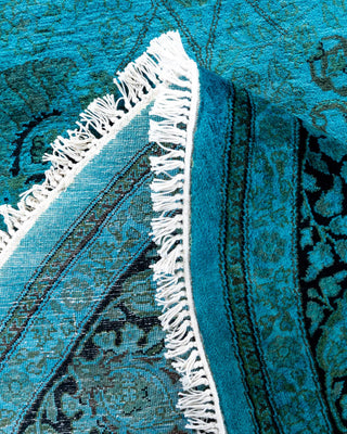 Fine Vibrance, One-of-a-Kind Handmade Area Rug - Blue, 6' 0" x 9' 0" - Solo Rugs