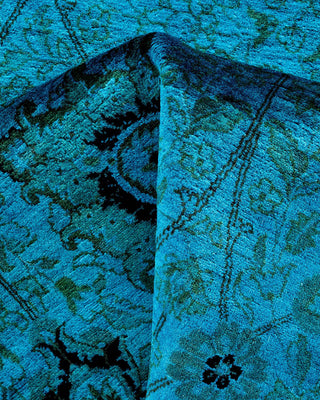 Fine Vibrance, One-of-a-Kind Handmade Area Rug - Blue, 6' 0" x 9' 0" - Solo Rugs