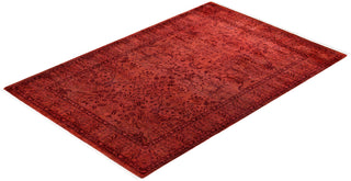 Fine Vibrance, One-of-a-Kind Handmade Area Rug - Pink, 4' 2" x 6' 2" - Solo Rugs