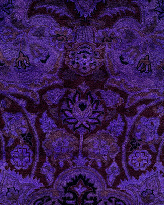 Fine Vibrance, One-of-a-Kind Handmade Area Rug - Purple, 8' 1" x 8' 1" - Solo Rugs