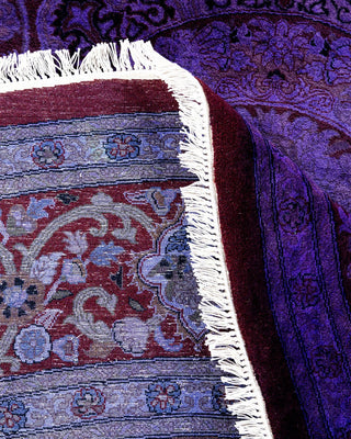 Fine Vibrance, One-of-a-Kind Handmade Area Rug - Purple, 8' 1" x 8' 1" - Solo Rugs