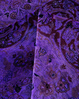 Fine Vibrance, One-of-a-Kind Handmade Area Rug - Purple, 8' 1" x 8' 1" - Solo Rugs