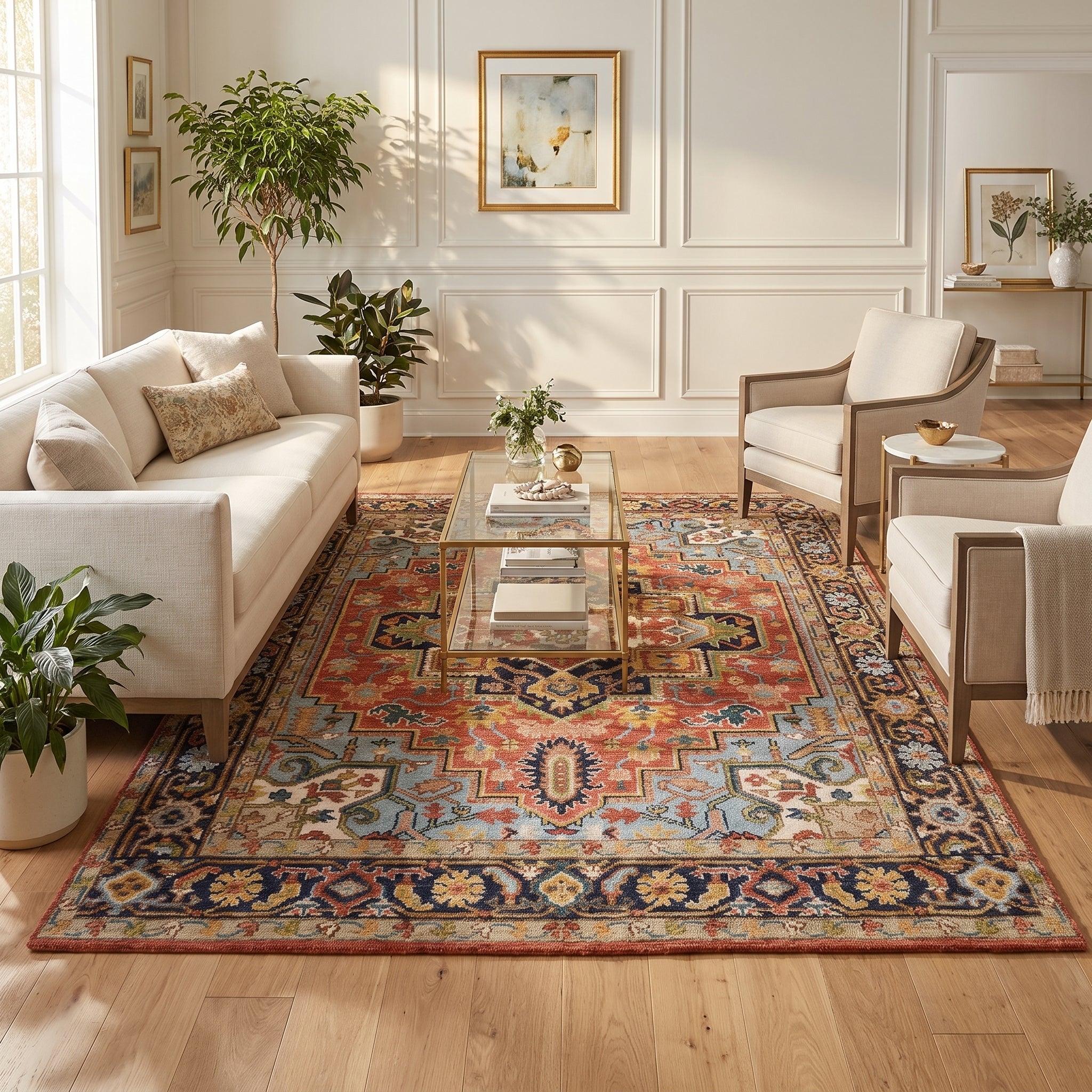 Miranda Hand Knotted Traditional Serapi Area Rug – Solo Rugs