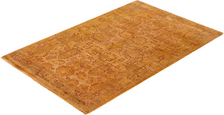 Vibrance, One-of-a-Kind Hand-Knotted Area Rug - Beige, 3' 2" x 4' 10" - Solo Rugs