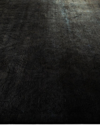 Vibrance, One-of-a-Kind Hand-Knotted Area Rug - Black, 8' 4" x 10' 5" - Solo Rugs