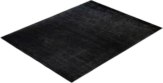 Vibrance, One-of-a-Kind Hand-Knotted Area Rug - Black, 8' 4" x 10' 5" - Solo Rugs