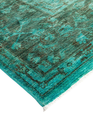 Vibrance, One-of-a-Kind Hand-Knotted Area Rug - Blue, 12' 1" x 14' 9" - Solo Rugs