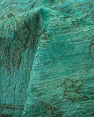 Vibrance, One-of-a-Kind Hand-Knotted Area Rug - Blue, 12' 1" x 14' 9" - Solo Rugs