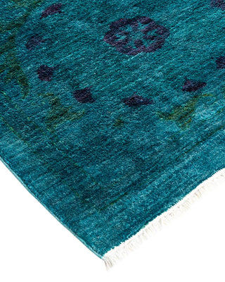 Vibrance, One-of-a-Kind Hand-Knotted Area Rug - Blue, 12' 1" x 15' 10" - Solo Rugs