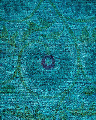 Vibrance, One-of-a-Kind Hand-Knotted Area Rug - Blue, 12' 1" x 15' 10" - Solo Rugs