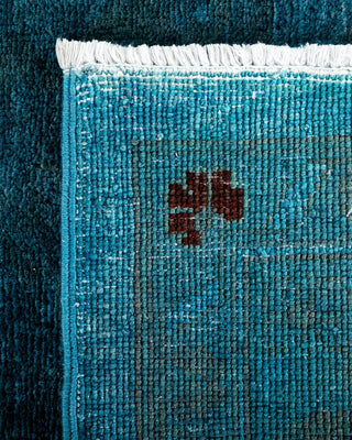 Vibrance, One-of-a-Kind Hand-Knotted Area Rug - Blue, 12' 4" x 15' 4" - Solo Rugs