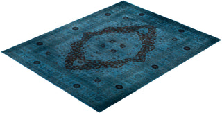 Vibrance, One-of-a-Kind Hand-Knotted Area Rug - Blue, 12' 4" x 15' 4" - Solo Rugs