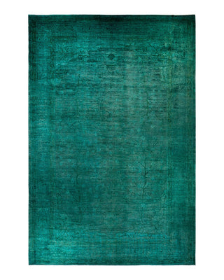 Vibrance, One-of-a-Kind Hand-Knotted Area Rug - Blue, 12' 4" x 18' 3" - Solo Rugs