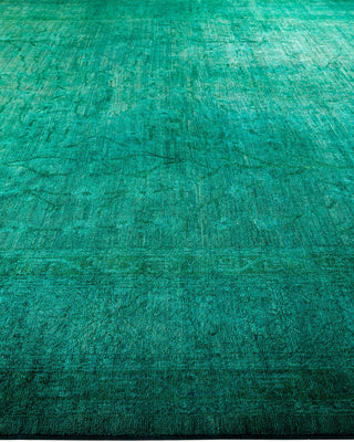 Vibrance, One-of-a-Kind Hand-Knotted Area Rug - Blue, 12' 4" x 18' 3" - Solo Rugs