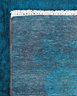 Vibrance, One-of-a-Kind Hand-Knotted Area Rug - Blue, 4' 0" x 6' 4" - Solo Rugs