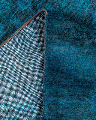 Vibrance, One-of-a-Kind Hand-Knotted Area Rug - Blue, 4' 0" x 6' 4" - Solo Rugs