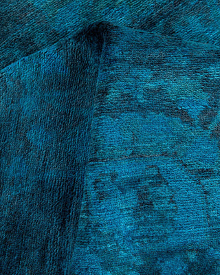Vibrance, One-of-a-Kind Hand-Knotted Area Rug - Blue, 4' 0" x 6' 4" - Solo Rugs