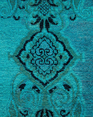Vibrance, One-of-a-Kind Hand-Knotted Area Rug - Blue, 6' 0" x 8' 11" - Solo Rugs
