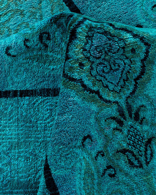 Vibrance, One-of-a-Kind Hand-Knotted Area Rug - Blue, 6' 0" x 8' 11" - Solo Rugs
