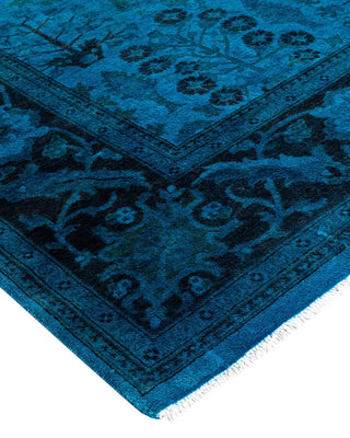 Vibrance, One-of-a-Kind Hand-Knotted Area Rug - Blue, 6' 0" x 8' 9" - Solo Rugs