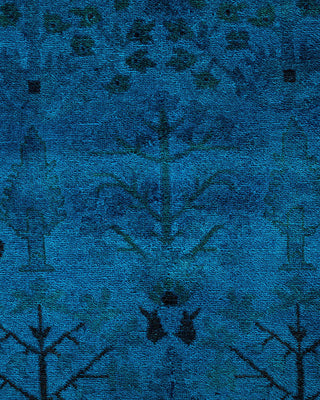 Vibrance, One-of-a-Kind Hand-Knotted Area Rug - Blue, 6' 0" x 8' 9" - Solo Rugs