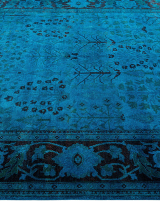 Vibrance, One-of-a-Kind Hand-Knotted Area Rug - Blue, 6' 0" x 8' 9" - Solo Rugs