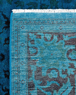 Vibrance, One-of-a-Kind Hand-Knotted Area Rug - Blue, 6' 0" x 8' 9" - Solo Rugs