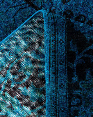 Vibrance, One-of-a-Kind Hand-Knotted Area Rug - Blue, 6' 0" x 8' 9" - Solo Rugs