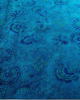 Vibrance, One-of-a-Kind Hand-Knotted Area Rug - Blue, 6' 0" x 9' 3" - Solo Rugs
